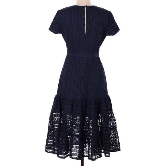 Banana Republic Navy Midi Lace Dress - Picture 3 of 5